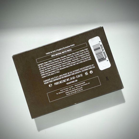 Viseart NWT Neutral Mattes Milieu Palette - Picture 7 of 8